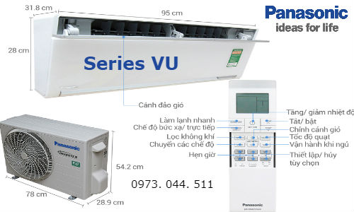 Máy lạnh Panasonic Inverter Series VU
