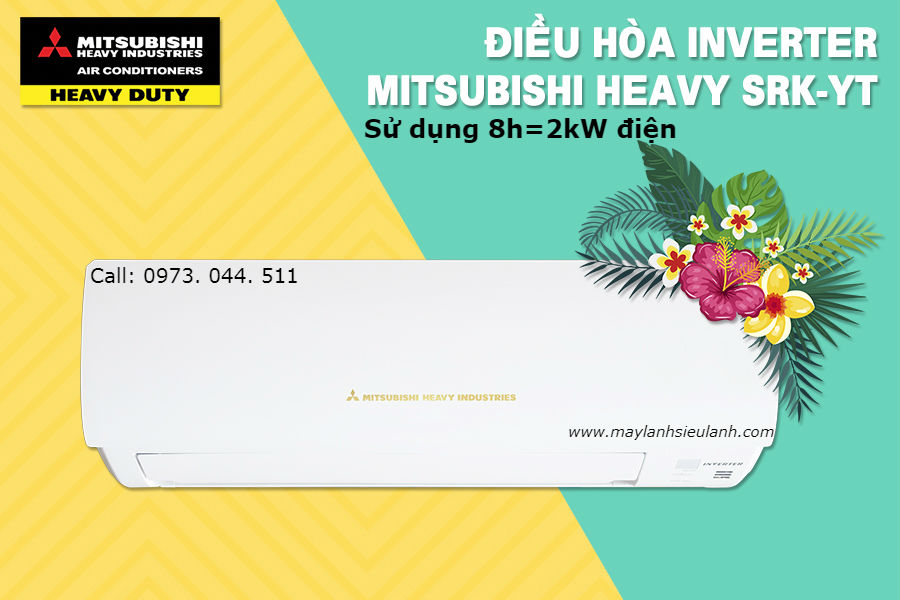 Máy lạnh Mitsubishi Heavy dòng YT, siêu tiết kiệm điện