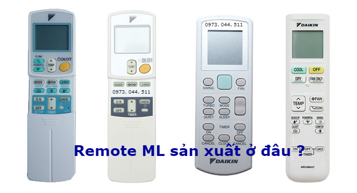 Remote máy lạnh sản xuất ỏ đâu? 