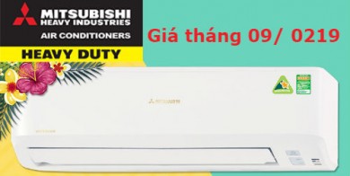 Cập nhậ bảng giá máy lạnh Mitsubishi Heavy tháng 9/ 2019